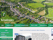 Tablet Screenshot of kladzany.sk